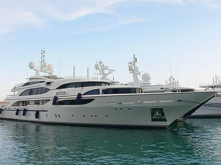 a white yacht in the water aboard NEXT CHAPTER Yacht for Sale