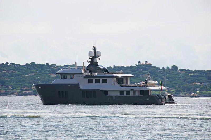 a boat in the water aboard BONUM Yacht for Sale