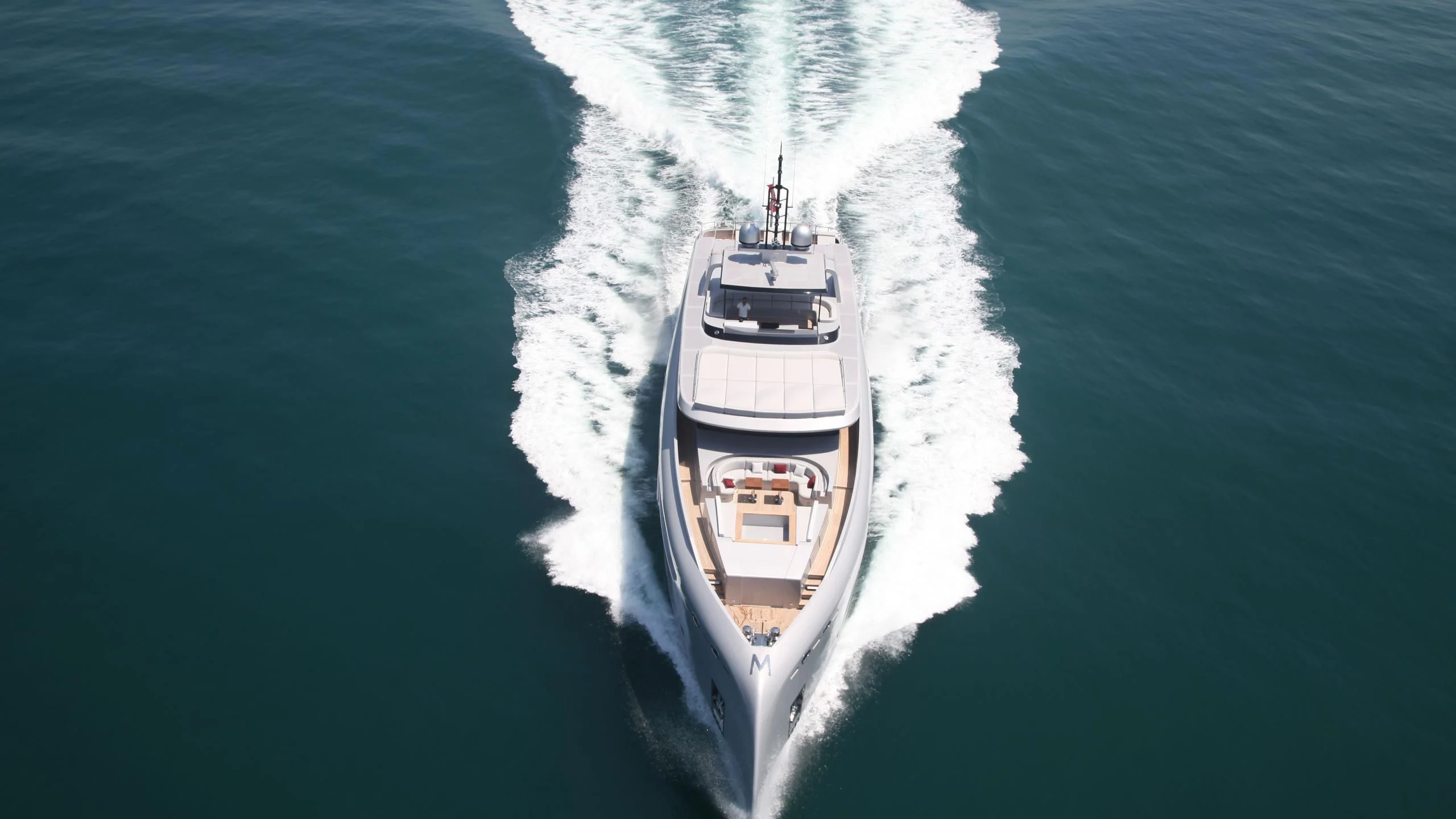 a ship in the water aboard OCEAN CLUB Yacht for Sale