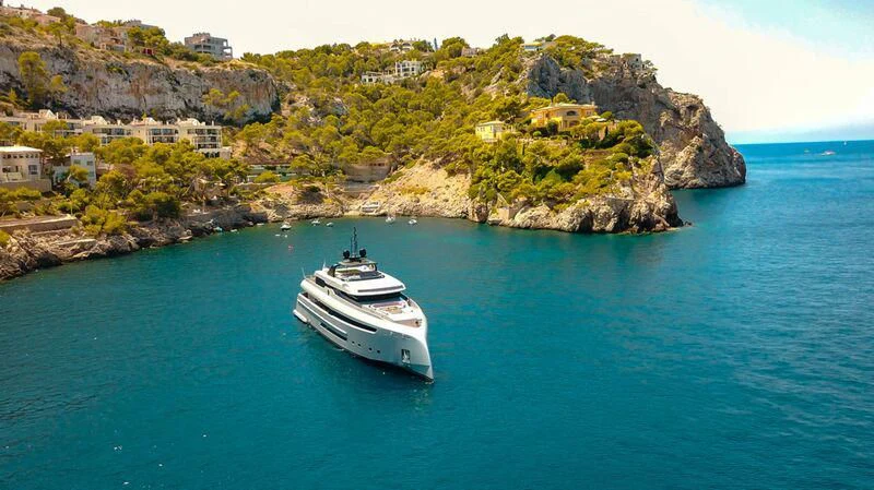 a boat on the water aboard OCEAN CLUB Yacht for Sale