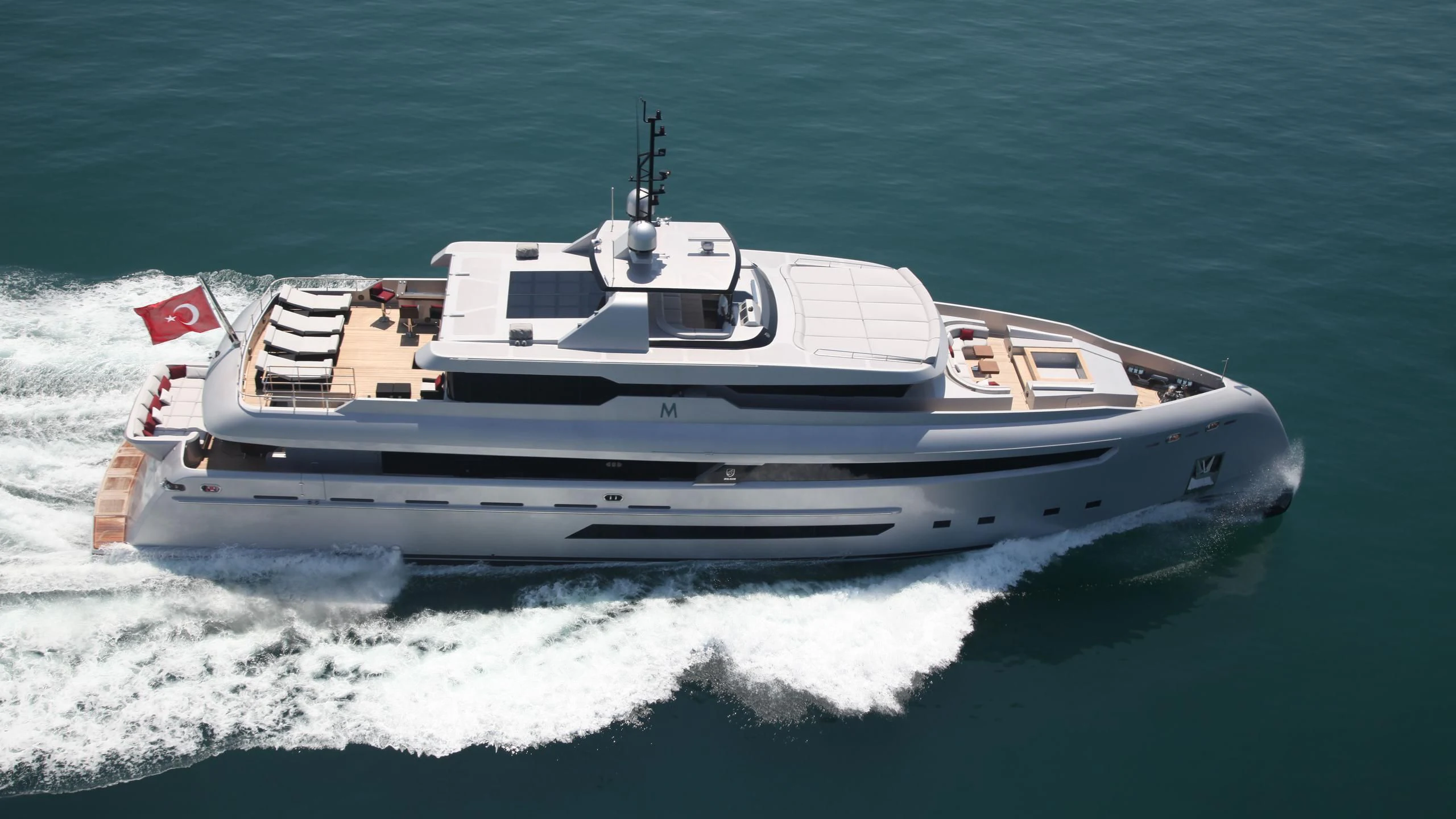 a boat on the water aboard OCEAN CLUB Yacht for Sale