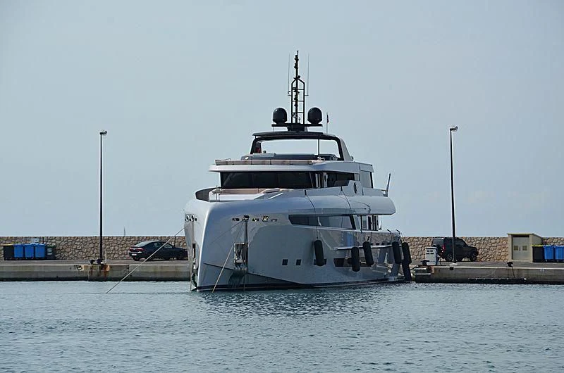a large white boat aboard OCEAN CLUB Yacht for Sale