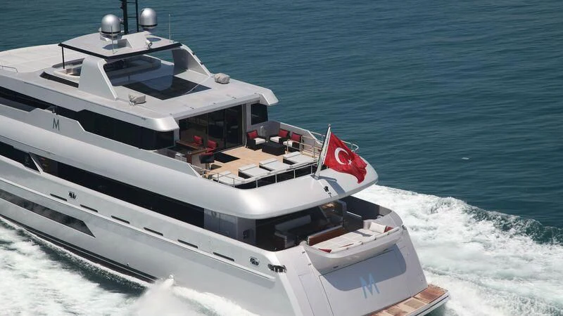 a boat on the water aboard OCEAN CLUB Yacht for Sale