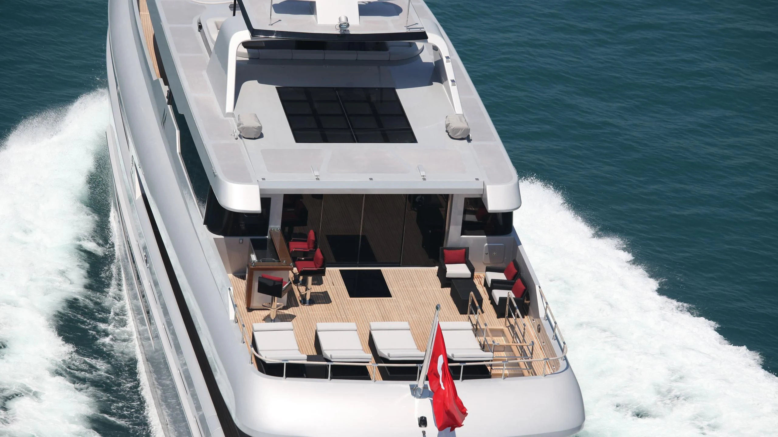a boat on the water aboard OCEAN CLUB Yacht for Sale