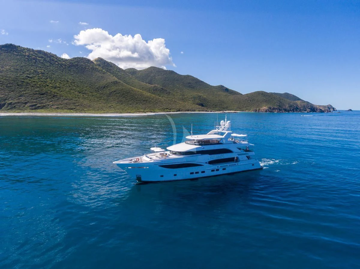 a boat on the water aboard KING BABY Yacht for Sale