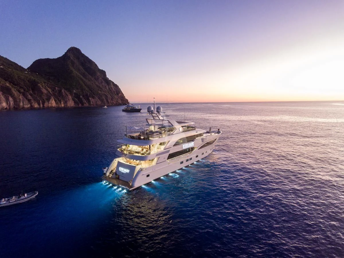 a ship in the water aboard KING BABY Yacht for Sale