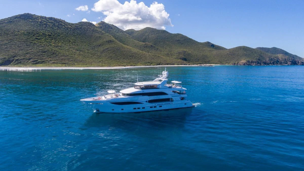 a boat in the water aboard KING BABY Yacht for Sale