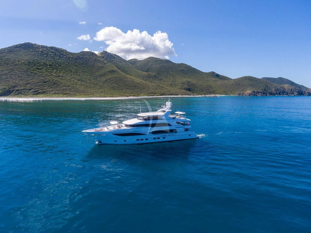 a boat on the water aboard KING BABY Yacht for Sale