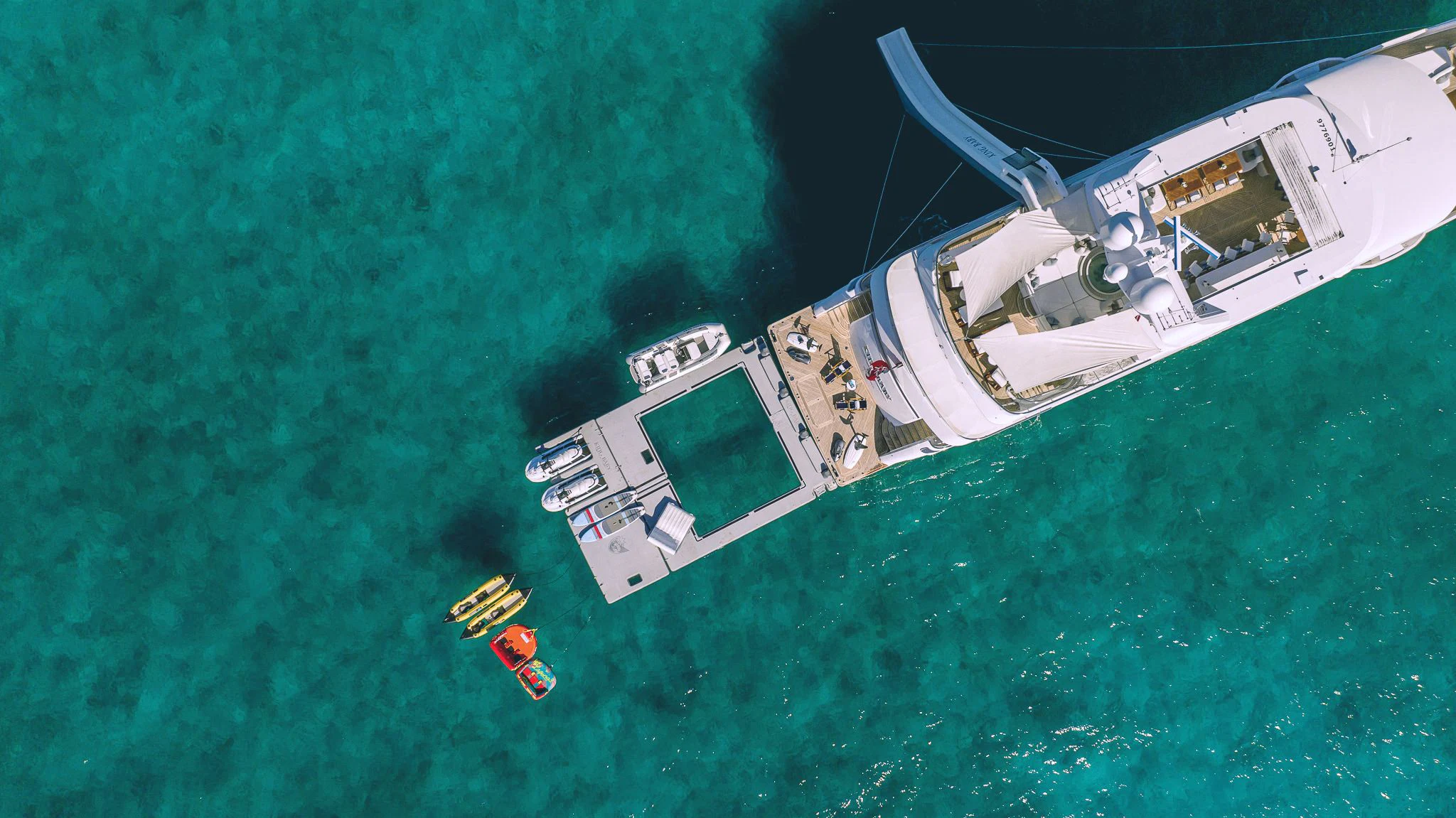 map aboard KING BABY Yacht for Sale
