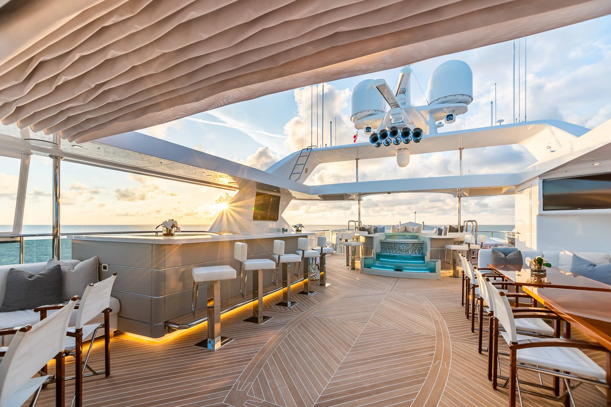 a ship inside a building aboard KING BABY Yacht for Sale