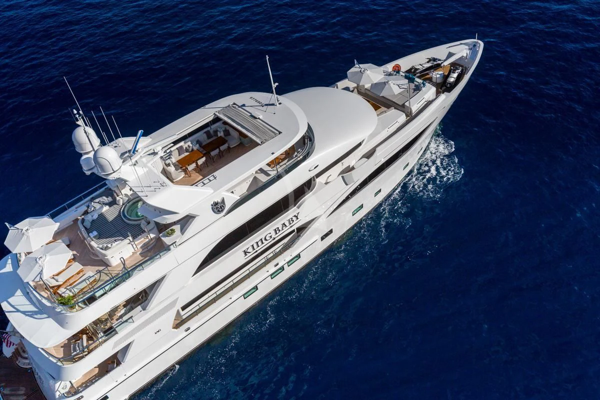 a ship in the water aboard KING BABY Yacht for Sale