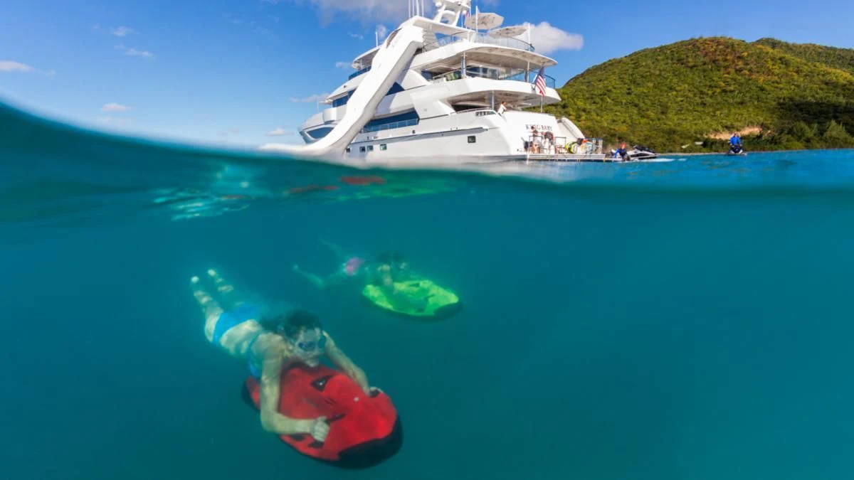 a boat in the water aboard KING BABY Yacht for Sale