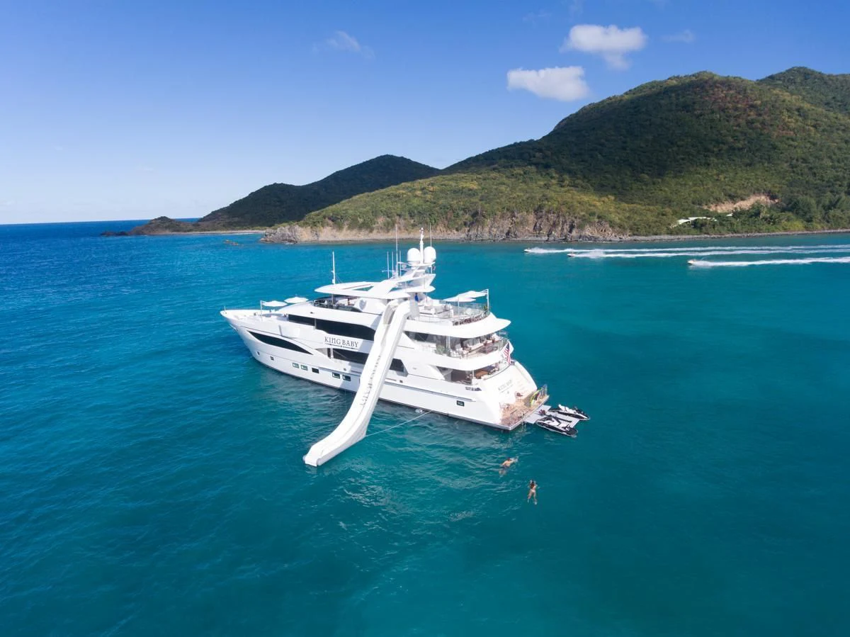 a boat in the water aboard KING BABY Yacht for Sale