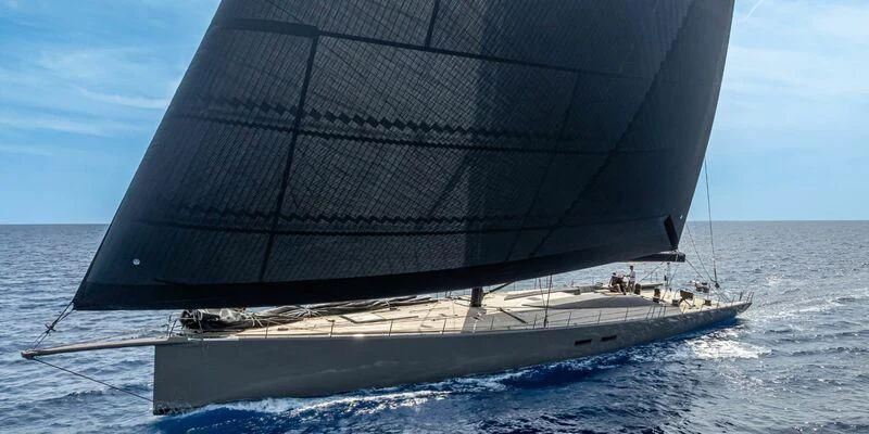 a sailboat on the water aboard SPIRIT OF MALOUEN X Yacht for Sale