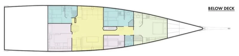 diagram aboard SPIRIT OF MALOUEN X Yacht for Sale
