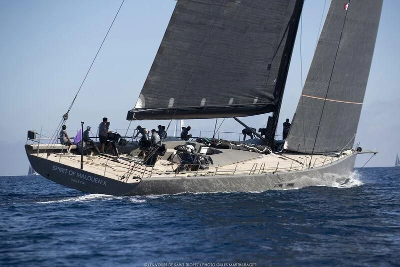a boat with people on it aboard SPIRIT OF MALOUEN X Yacht for Sale