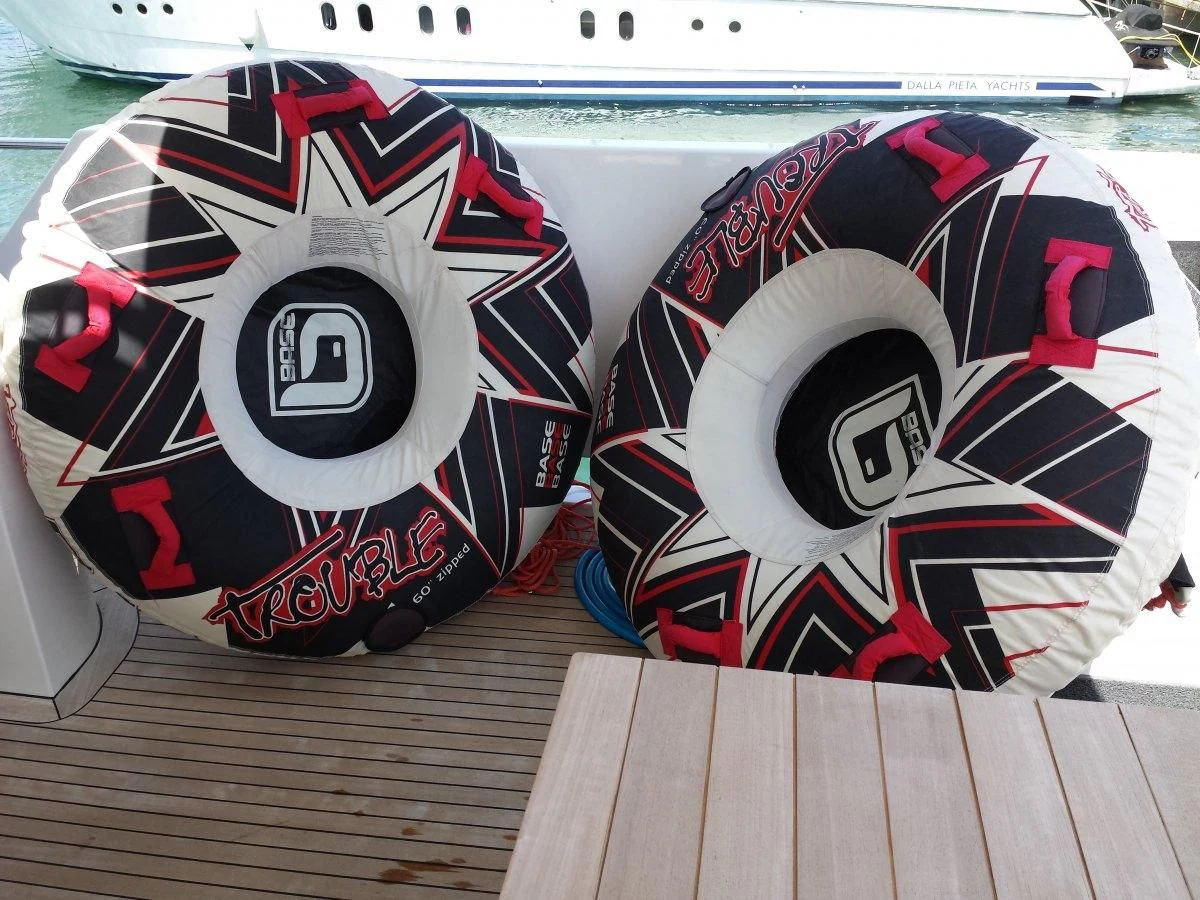 logo aboard AURORA Yacht for Sale