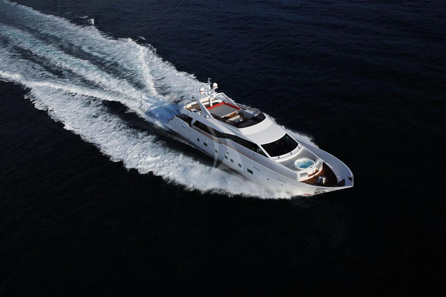 a boat on the water aboard AURORA Yacht for Sale
