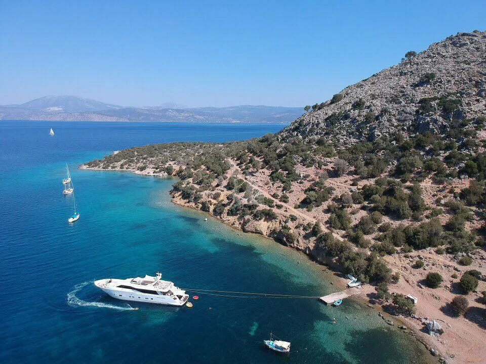 boats sailing on a river aboard AURORA Yacht for Sale