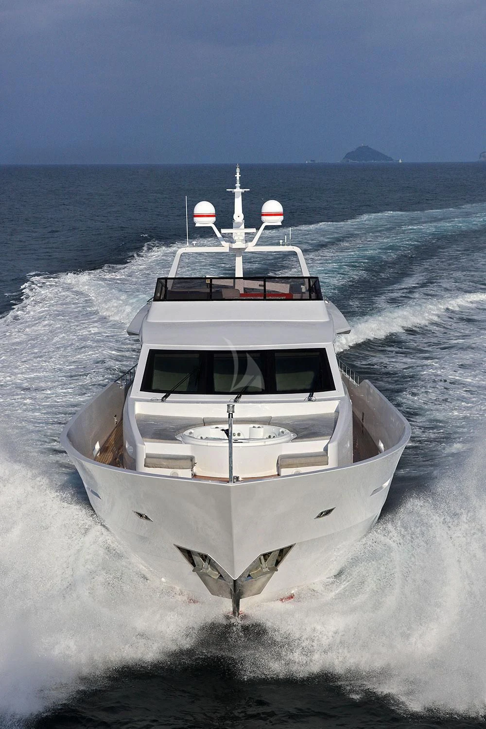 a boat on the water aboard AURORA Yacht for Sale