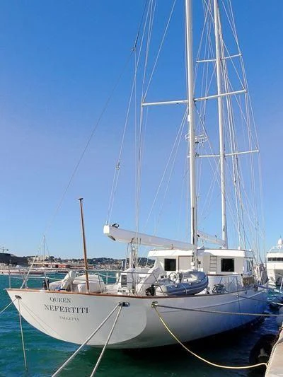 a boat in the water aboard QUEEN NEFERTITI Yacht for Sale