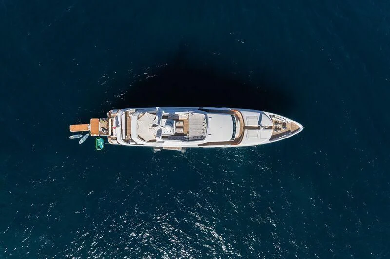 a space ship in the ocean aboard TITIAN PEARL Yacht for Sale
