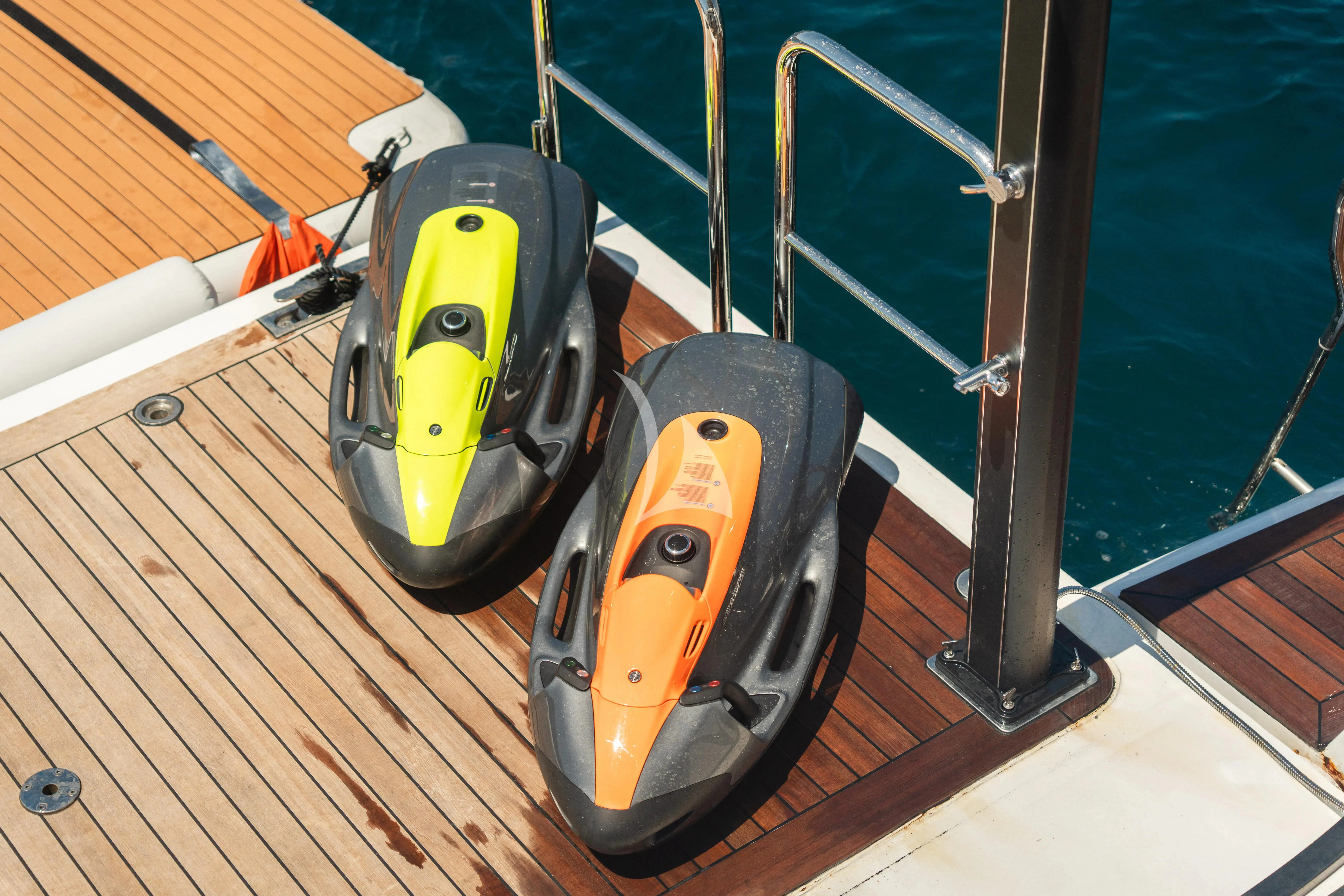 a machine on the counter aboard TITIAN PEARL Yacht for Sale
