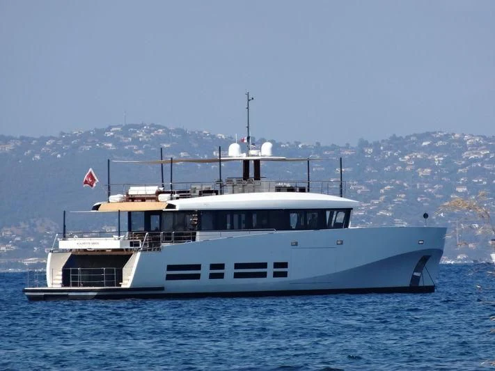 a boat on the water aboard LA PETITE OURSE Yacht for Sale