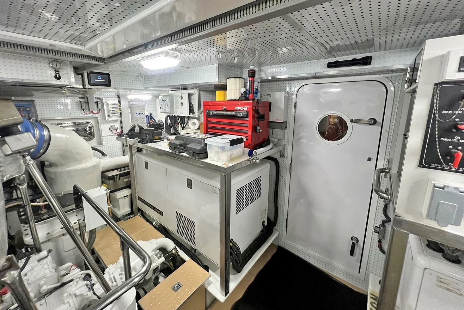 a room with machines and equipment aboard INSIGNIA Yacht for Sale