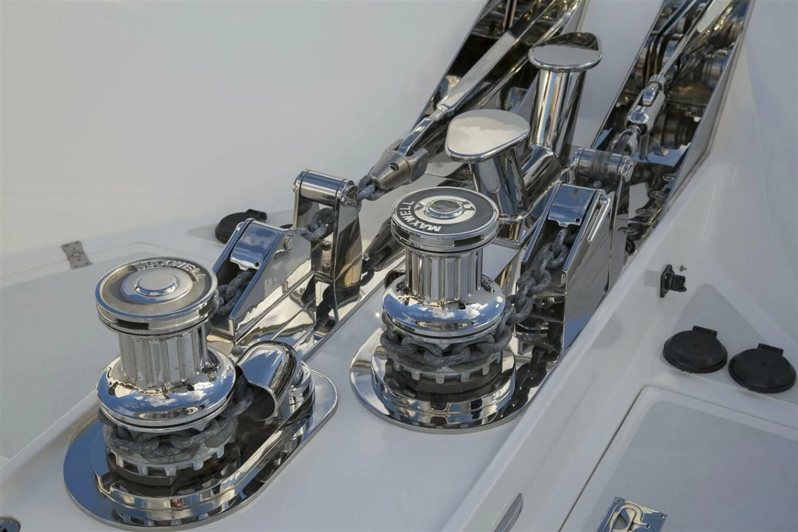 a machine with a large metal cylinder aboard INSIGNIA Yacht for Sale