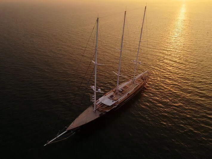 a boat in the water aboard KORU Yacht for Sale