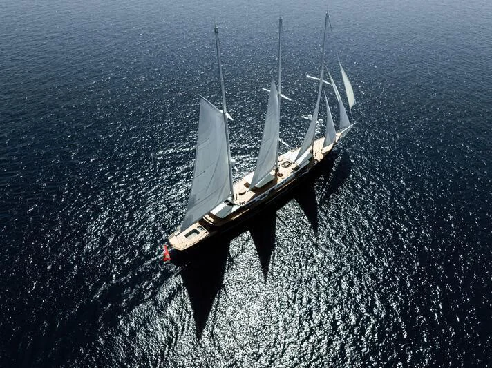 a submarine in the water aboard KORU Yacht for Sale