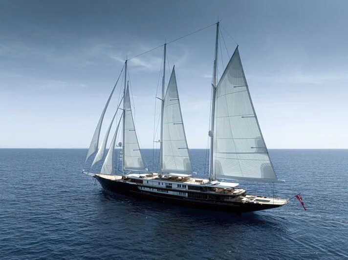 a sailboat on the water aboard KORU Yacht for Sale