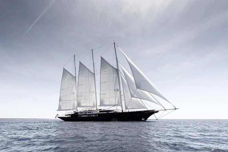 a sailboat on the water aboard KORU Yacht for Sale