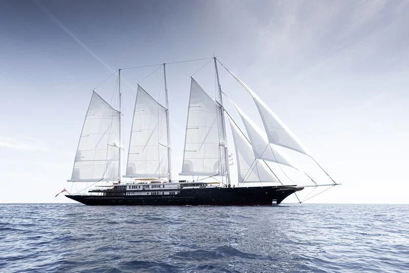 a boat on the water aboard KORU Yacht for Sale