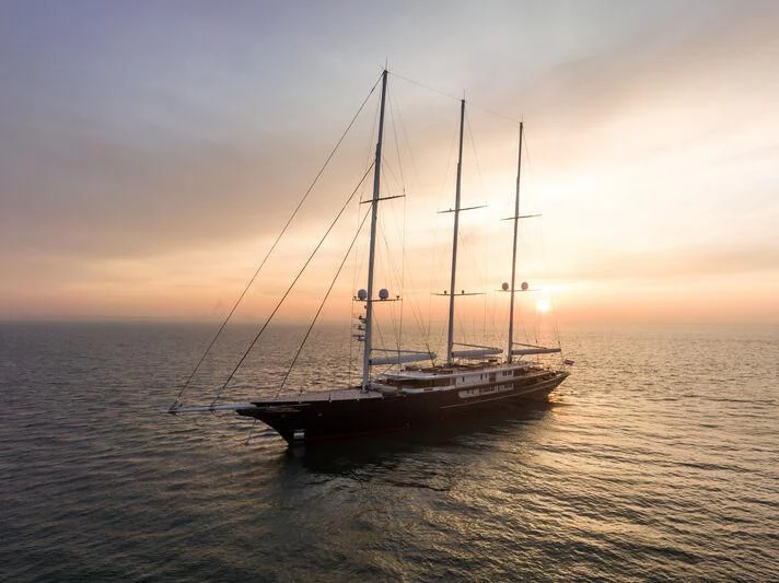 a boat in the water aboard KORU Yacht for Sale