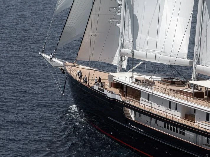 a boat on the water aboard KORU Yacht for Sale