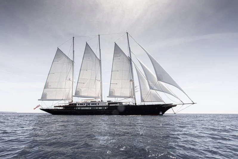 a boat on the water aboard KORU Yacht for Sale