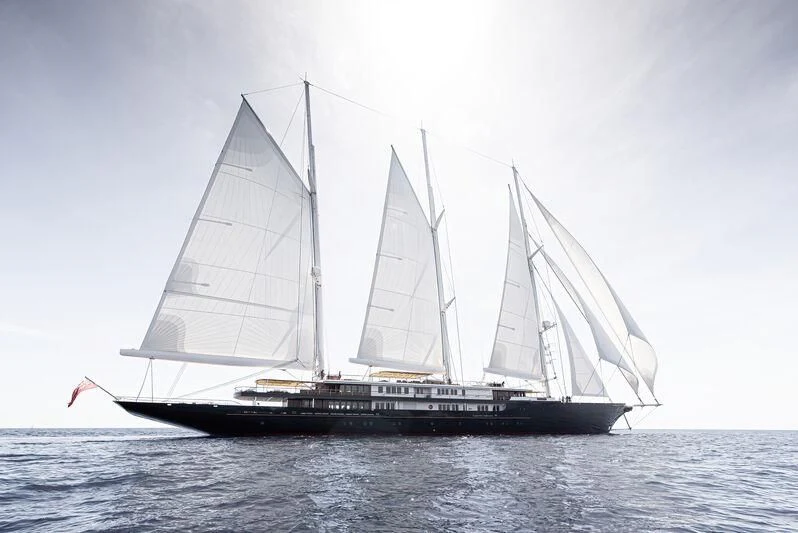 a sailboat on the water aboard KORU Yacht for Sale