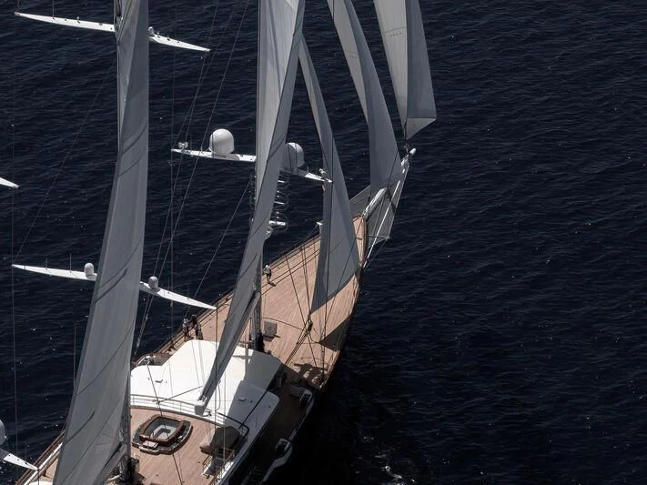 a boat on the water aboard KORU Yacht for Sale