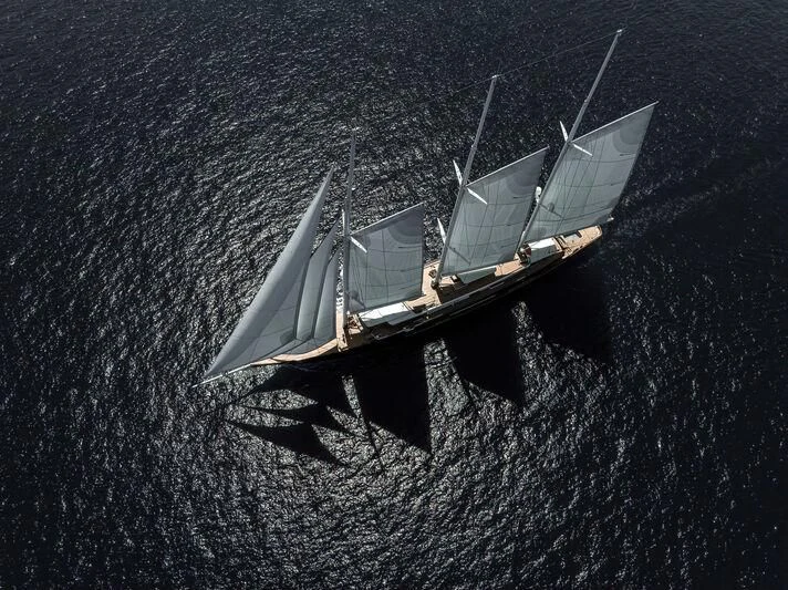 a boat in the water aboard KORU Yacht for Sale