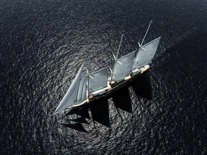 a boat on the water aboard KORU Yacht for Sale