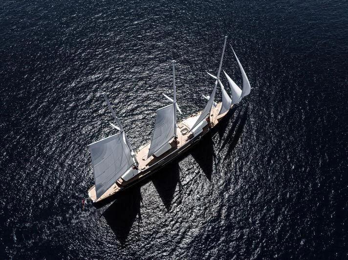 a submarine in the water aboard KORU Yacht for Sale