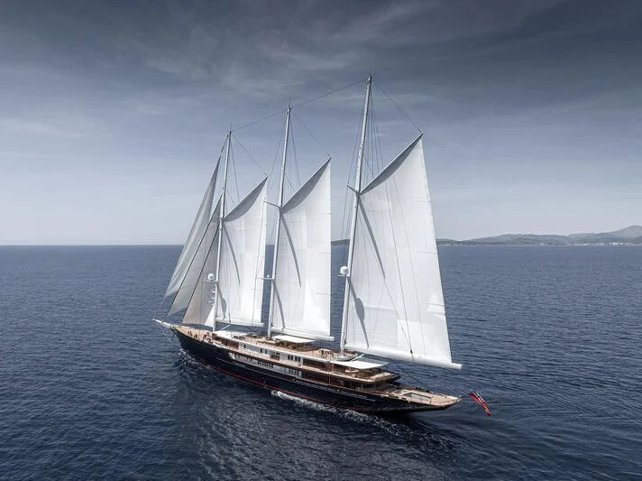 a sailboat on the water aboard KORU Yacht for Sale