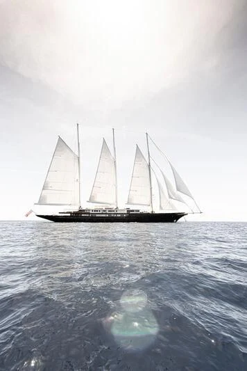 a sailboat in the water aboard KORU Yacht for Sale