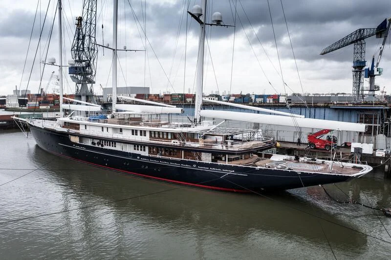 a boat in the water aboard KORU Yacht for Sale