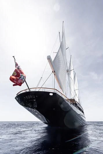 a boat on the water aboard KORU Yacht for Sale