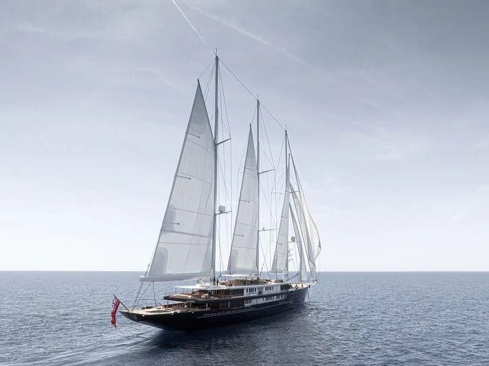 a sailboat on the water aboard KORU Yacht for Sale