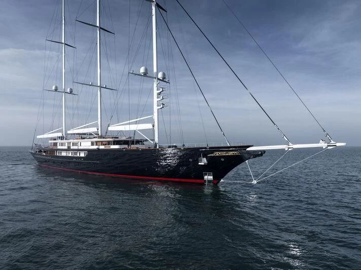 a boat on the water aboard KORU Yacht for Sale