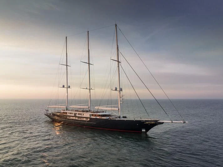 a boat in the water aboard KORU Yacht for Sale